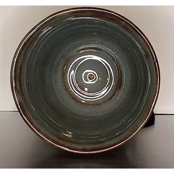 Artist Signed Studio Pottery Arrow‎ Design Vase Pot Planter Vessel Glazed Boho - Picture 2 of 5